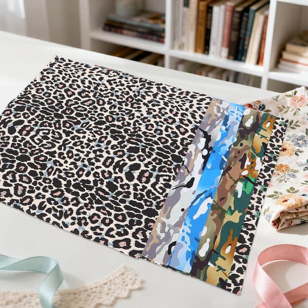 6 st handgjorda tyger med leopardmönster för dockor