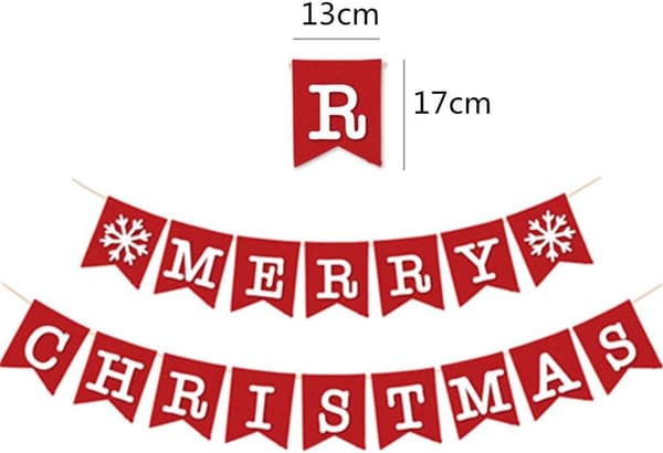 Jouluviirinauha \"Merry Christmas\" -tekstillä