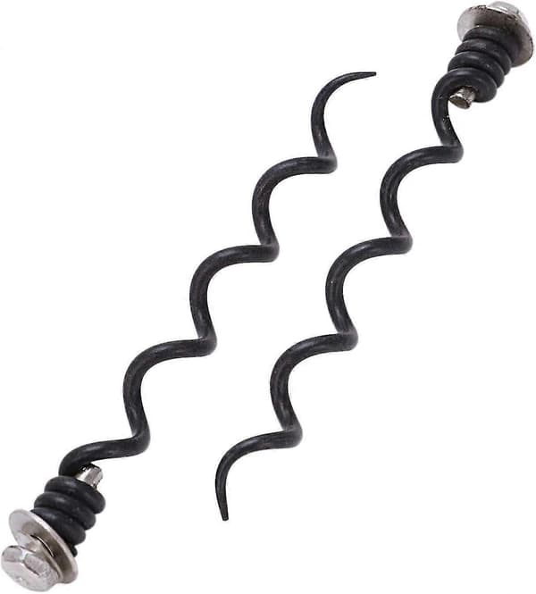 Replacement Corkscrew Spiral/Worm, easily replace spirals by unscrewing the old piece (black 2 pcs)