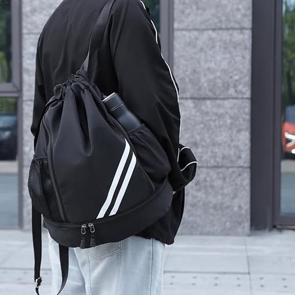 1 Piece Sports Bag - Waterproof Backpack - Drawstring Backpack - Fitness Backpack Unisex