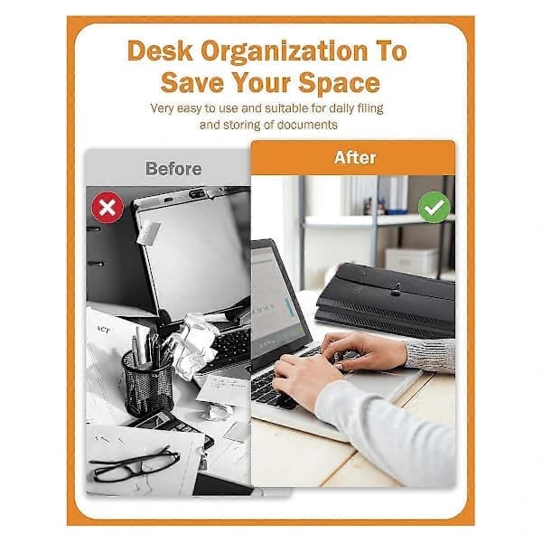 Document Organizer Expanding File Folder, 13 Pockets, A4 Letter Size Paper Document Receipt Folder for Classroom, Home