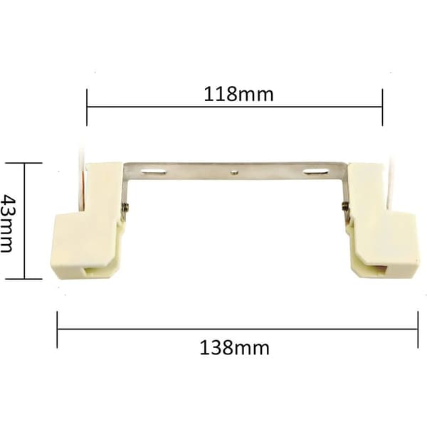 Socket for R7S 118mm Halogen and R7S LED Bulbs, AC 100-240V, for Spotlight/Wall Lamp/Ceiling Lamp, 2pcs