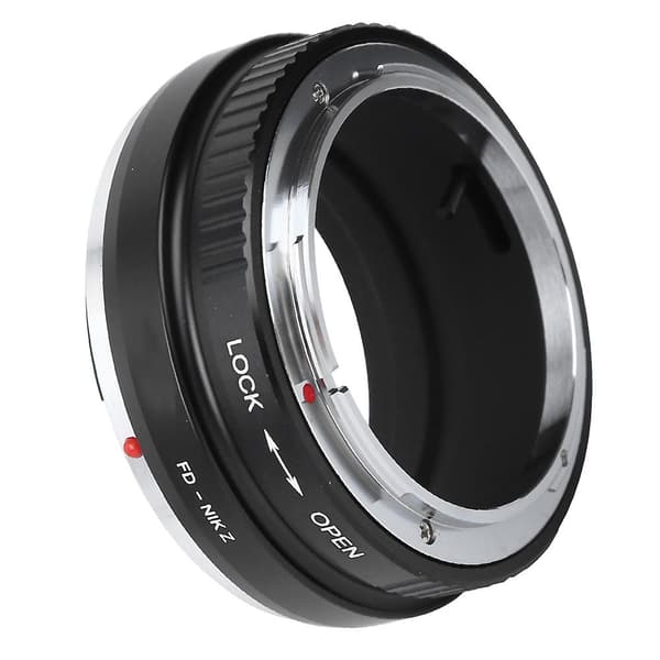 FD til Z-fatning objektivadapterring til Canon FD-objektiv til Nikon Z-kamera - Aluminiumslegering [DB]