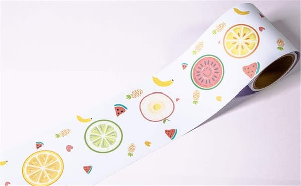 Fruit Piece Wallpaper Border 12 x 500cm Wall Trim Self-Adhesive Wall Stickers PVC Baseboard