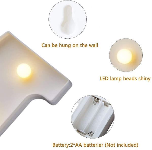 LED-talllampe Tall Lyse Tall 0 1 2 3 4 5 6 7, Dekor Varmhvite Lys - 2