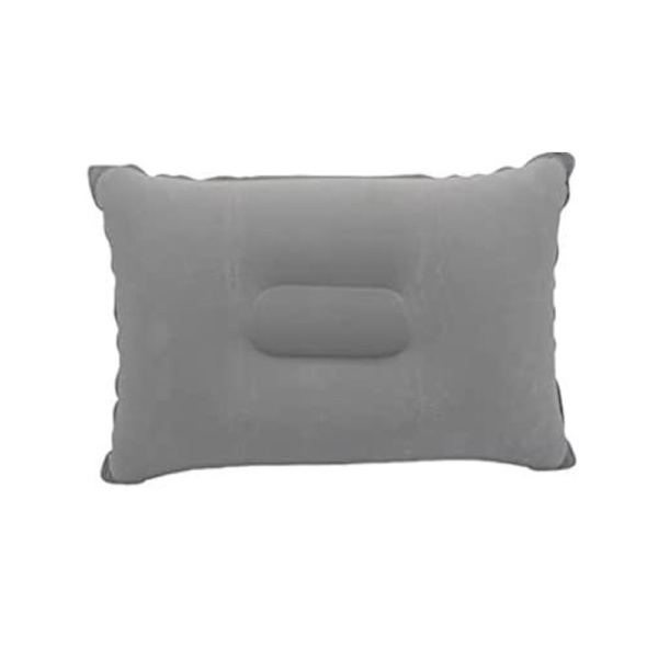 Inflatable Pillow in Plush/PVC - Grey