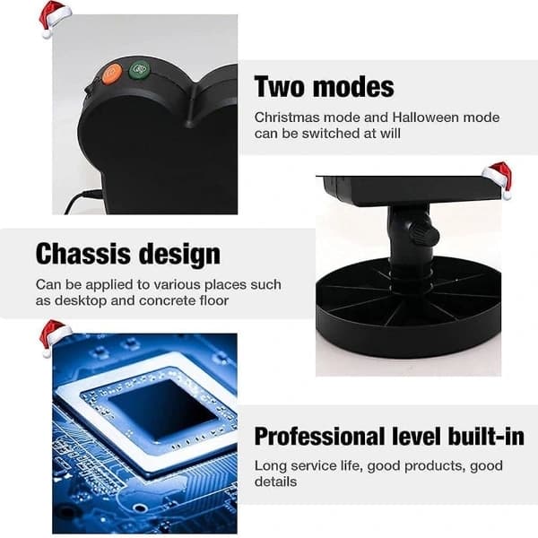 Christmas and Halloween Holographic Projector Window Projector LED - Perfet