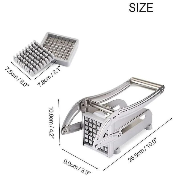Rostfritt Stål Potatis- och Grönsaksfräs Kompatibel med Hem och Användning