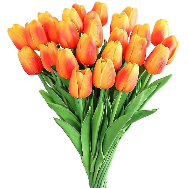 30 stk kunstige tulipanblomster Falske tulipaner Bukettblomster kompatibel med dekor
