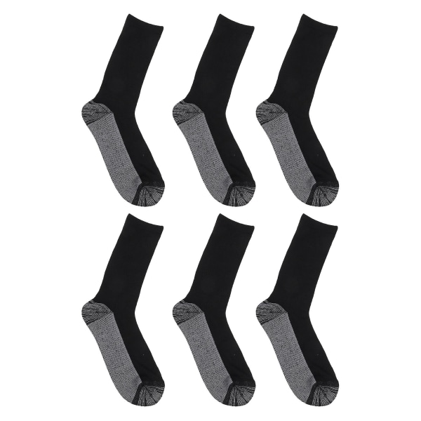 3 Par Neutrala Strumpor Löpstrumpor Vandringsstrumpor Sportstrumpor Western Boots Strumpor Långa Strumpor Svart23 Black 23x19x0.3cm