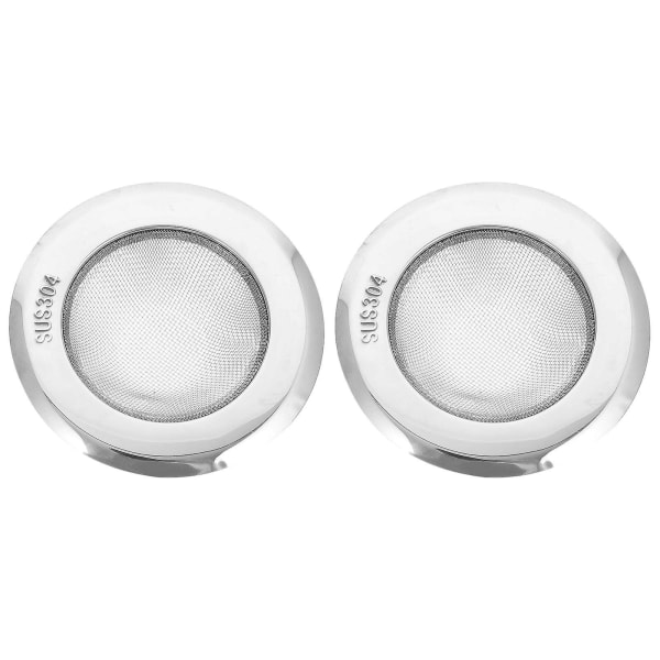 2 Pcs Stainless Steel Sink Strainer Shower Drain Covers Hair Snare Sink Drainer Plug Sink Food Catch