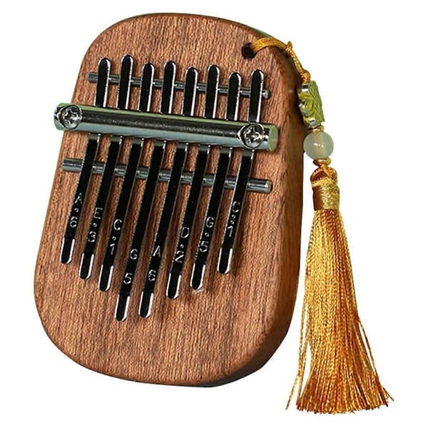 8-Tons Sapele Waterdrop Medium Kalimba Portable Five-Finger Piano Suitable for Beginners Finger Piano Instrument A