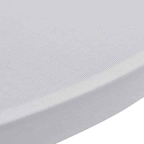 vidaXL Överdrag för ståbord Ø60 cm vit stretch 4 st Vit Vit White