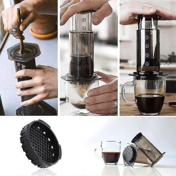 2 stk Erstatningsfilterlokk Passer til Aeropress Kaffe- og Espressomaskin