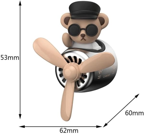 Bilduftfrisker Tegneserie Bamse Pilot Duftdiffusor Søde Ventilationsclips Tilbehør -