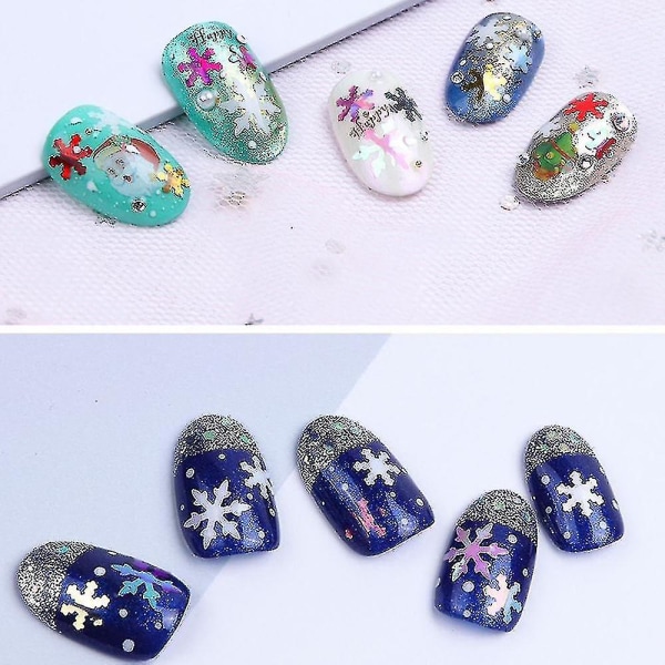 Nail Art Flash Nail Sequenant Juldekoration