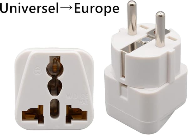 5 stk. Universal Adapterkonverter til at Tilslutte Alle Enheder til Fransk Stikkontakt