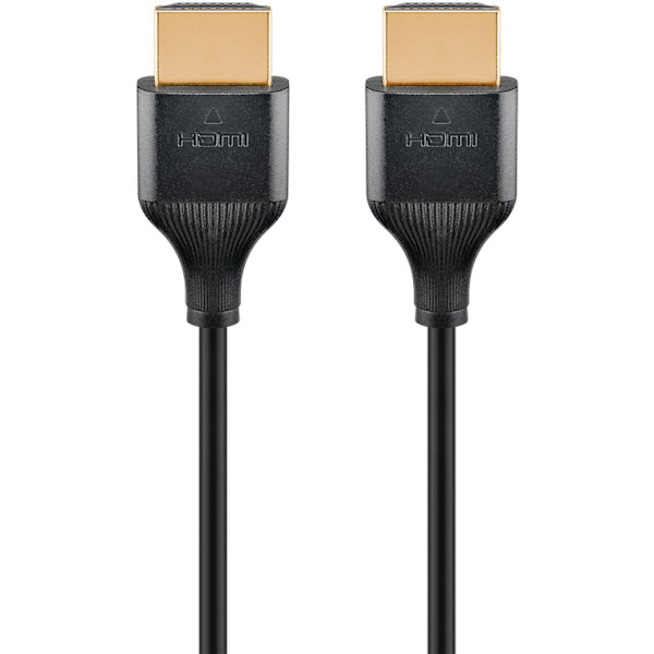 Slim High-Speed HDMI™ Cable with Ethernet Svart