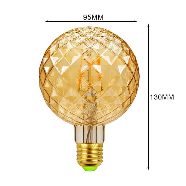 LED vintage 1906 lamp, base: E27, warm white, 2700 K, 4W (Gold)