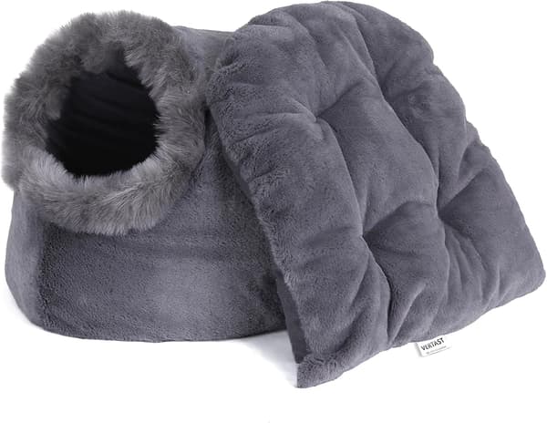 Katt Liten Hund Koselig Seng Kjæledyr Igloo Seng Gjemmested Grotte, Pute Vaskbar