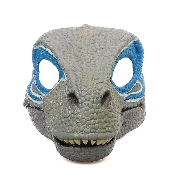 Jurassic World, Velociraptor Blue, Basic Mask Sortiment, Leksak för åldrarna 4 och uppåt