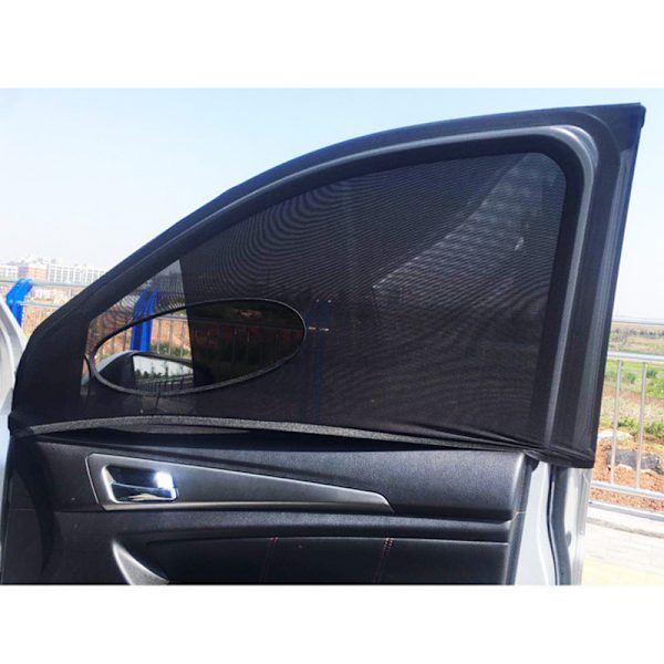 Car Window Mosquito Net, High Elasticity, Full Coverage Front Window (Pair)