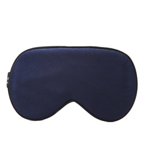 Sömnmask, Nattmask, Ultra-Soft Blackout Resemask Ergonomisk ögonmask för att sova med öronproppar och mörkt band（blå）