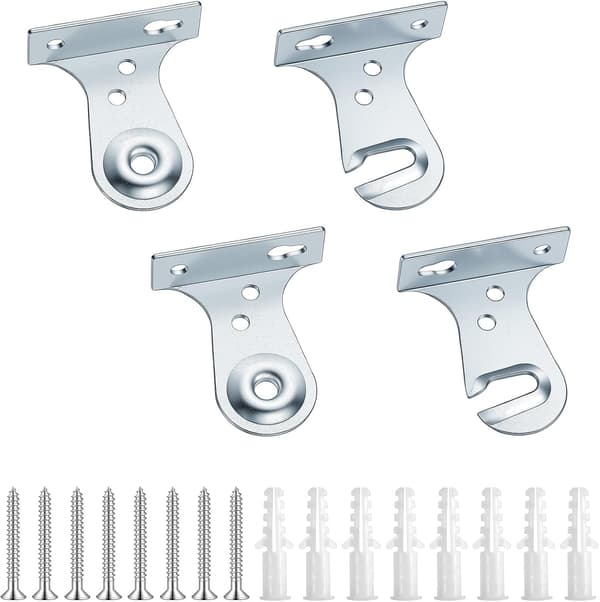 4 stk. metallvindusskjermbraketter, rullebrakett for utvendig montering size_name 20mm