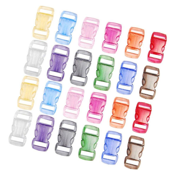 50 kpl Sivupäästö Solki Clip Solki Muovi Solki Hihna Solki Pieni Solki 3X1.5X0.5CM 3X1.5X0.5CM