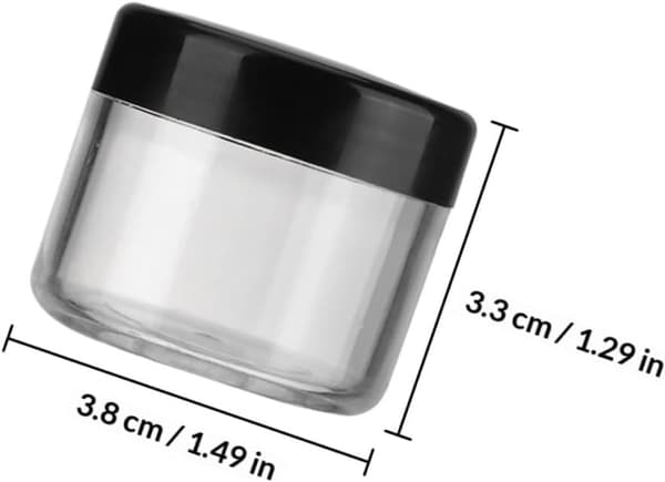 40 stk 20g PP kremkrukker oppbevaringsdispenser for reiser