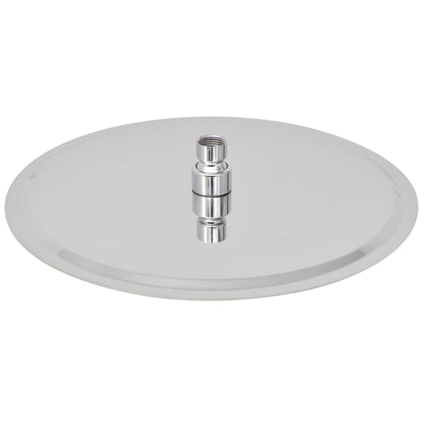 vidaXL Brusehoved til loftbruser, rustfrit stål 30 cm rundt sølv Rustfrit stål sølv silver Rostfritt stål