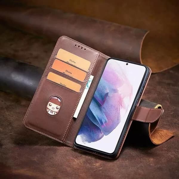 Kompatibelt lærfutteral til Samsung Galaxy A52s 5g