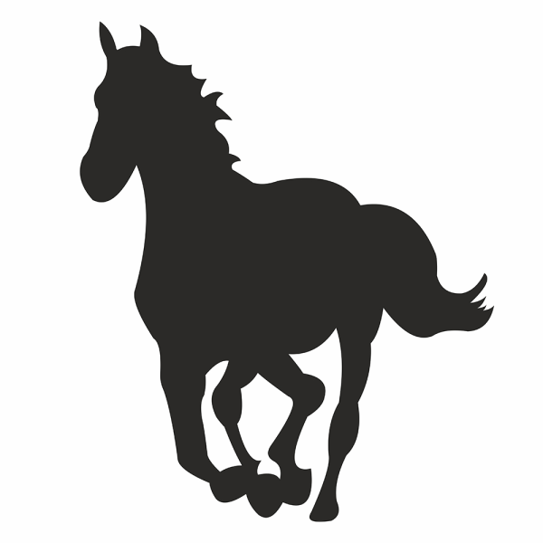Springende hest vinyl veggdekor