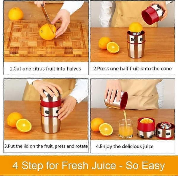 Juice press, manual citrus press and orange press - Metal lemon press, manual hand press