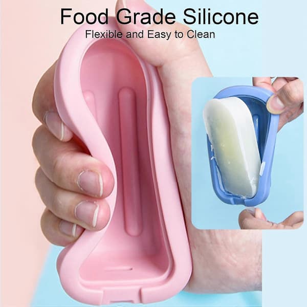 4 Pieces Popsicle Molds with Sticks, Reusable Silicone Ice Pop Molds, Mini Popsicle Maker with Spill-Proof Lid, BPA-Free