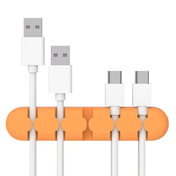 Praktisk Skrivebords Kabeloplader Data Kabel Holder Opbevaring Og Sortering Hulfri Kontorartikler Oran