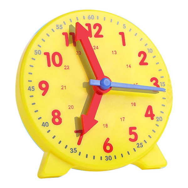 Cm Wealth Learning Clock for Kids, Student Learning Clocks Undervisningstid 12/24 timmar Utrustad klocka 4+årGul Yellow