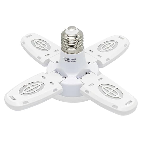 LED Garagebelysning - Dæmpbar Garageloftsbelysning, 38W 6000LM 6500K E27/E26 LED Garageloftslampe