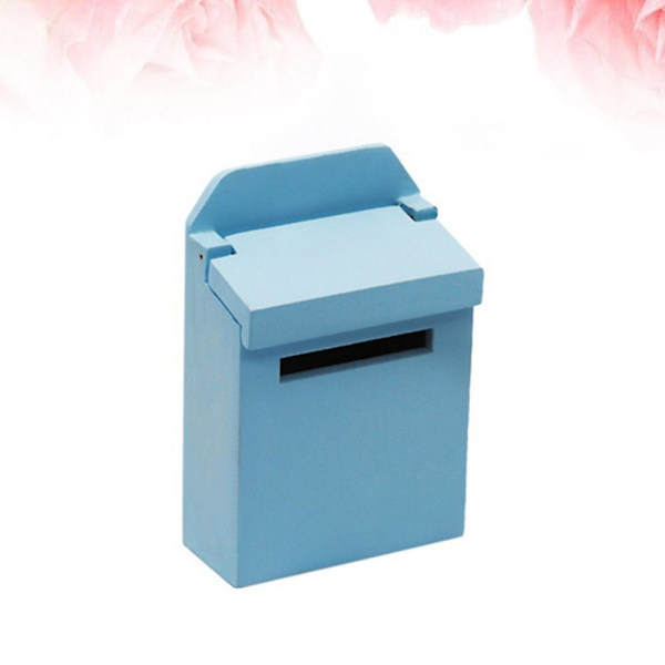 1 kpl 1:12 mittakaavan pienoismalli postilaatikko koristeellinen kirjelaatikko malli mini-näyttämö rekvisiitta (taivaansininen)Sininen4.6X6 Blue 4.6X6.9cm