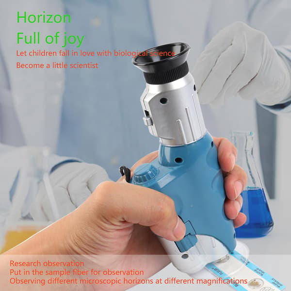 Handheld Microscope for Kids with LED Light, Science Experiment Toys