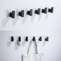 2 stk. Håndklædekrog Tøjkrog Hattefrakke Hænger til Soveværelse Køkken