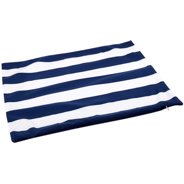 Istuinalusta, tyynynpäällinen (sininen, valkoinen)