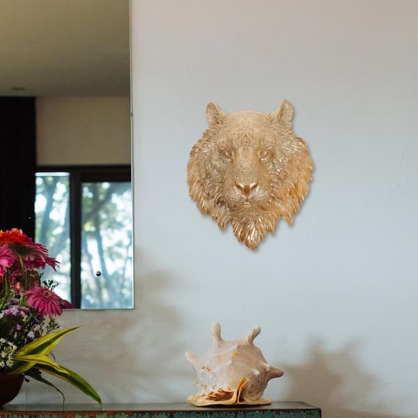 Tigerhode Veggkunst Dekorasjon Harpiks Kunstnerisk Tigerhode Hengende Dekor