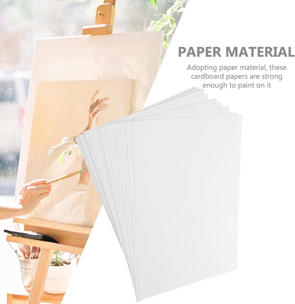 50 stk. hvidt kartonpapir DIY Maleri Origami Håndværksmateriale Tomt papir