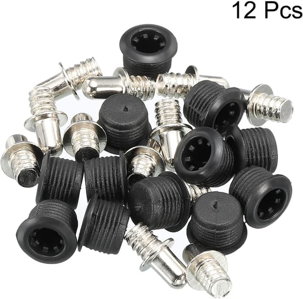 Högtalargallerguider Plast och Metall Dia 6mm 12-pack 0.5 Inch