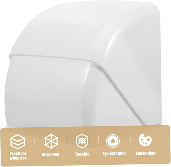 Waterproof Wall Socket Cover, Foldable Outdoor Electrical Outlet Protector, White, Rainproof Socket Cover for Garden, Balcony, Kitchen