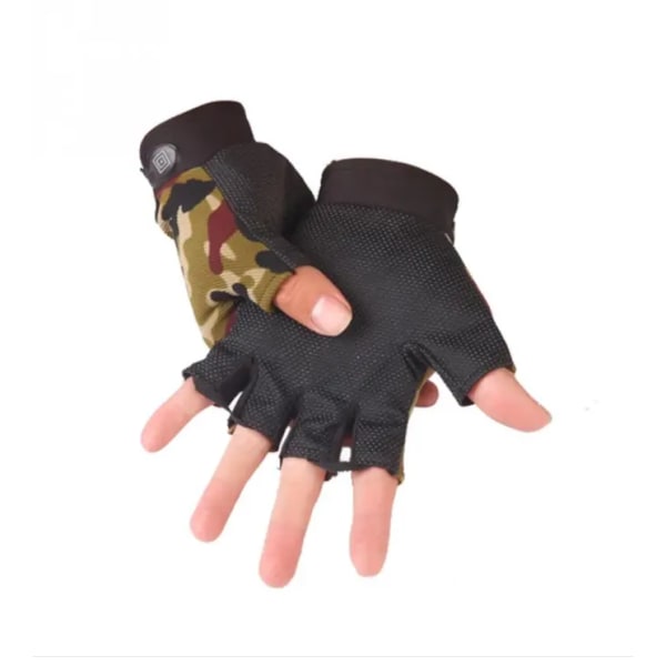 Glove Station The Combat - Fingerless Knuckle Tactical Gloves for Men - Motorcykelhandskar för taktiskt skytte, Airsoft, Jakt, Police Wo