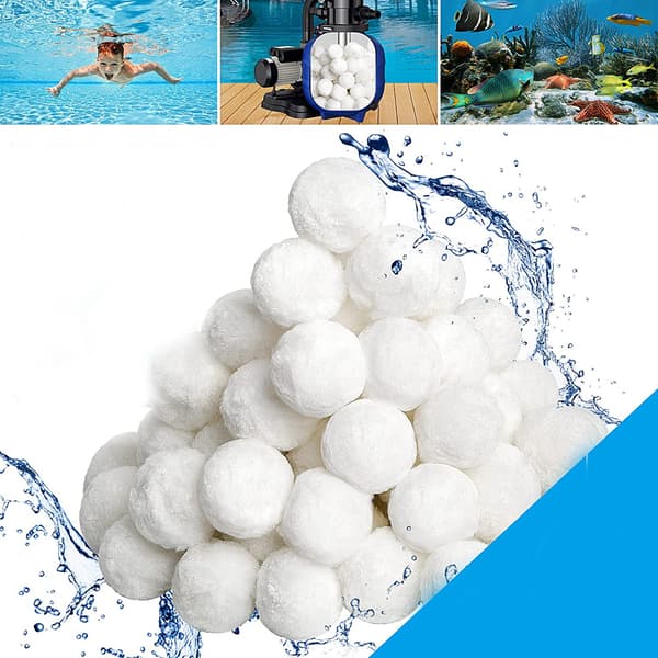Filtreringsbolde til sandfilter 700g Vaskbar poolfiltrering Genanvendelig filterbold 5 cm Poolrengøring