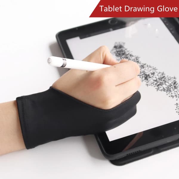Ritplade tegnehandske kunstnerhandsker til iPad Pro pen/grafik T