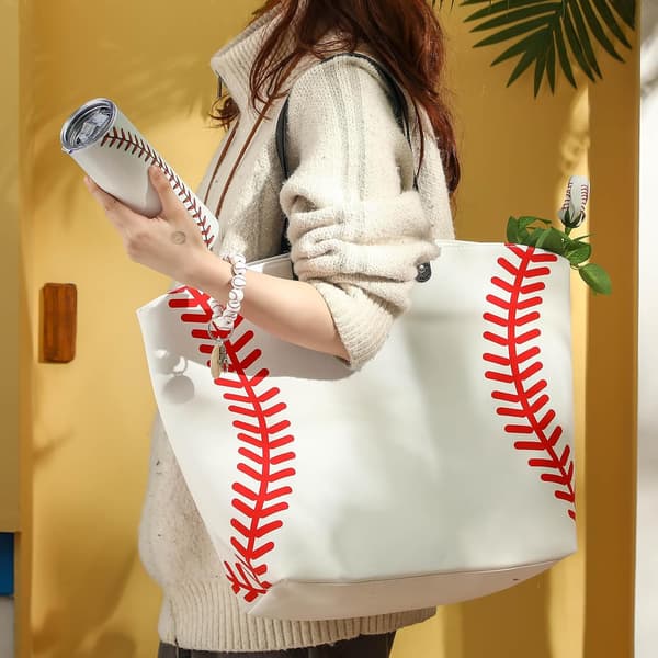 6 stk. baseballmamma-gave til hvit White
